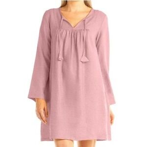 NWT Fresh‎ Produce Bahai Dress Women's S/M Oversized Pastel Pink Easter Dress